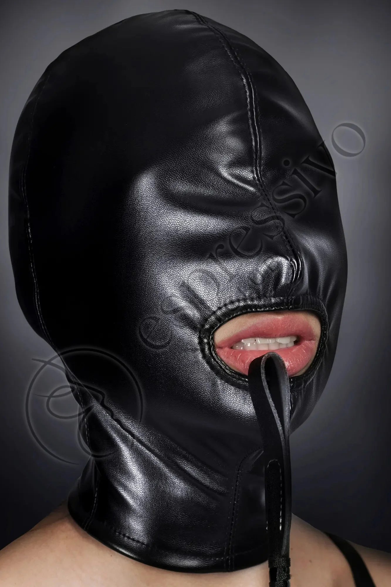 Open Mouth Cocksucker Hood for Extreme Bondage image picture