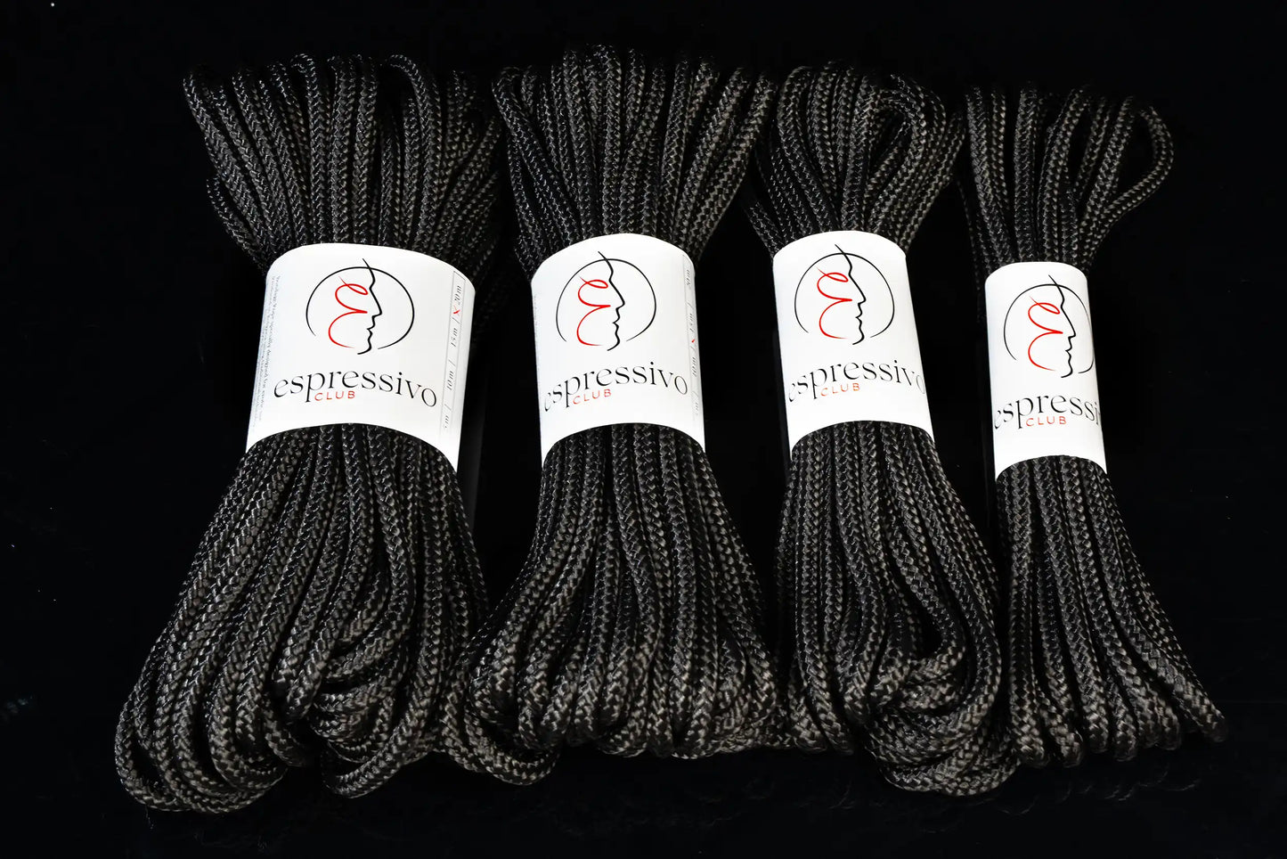 Kit de bondage de 5m + 10m + 15m + 20m de corde BDSM de couleur noire - ø 7mm / longueur 50m