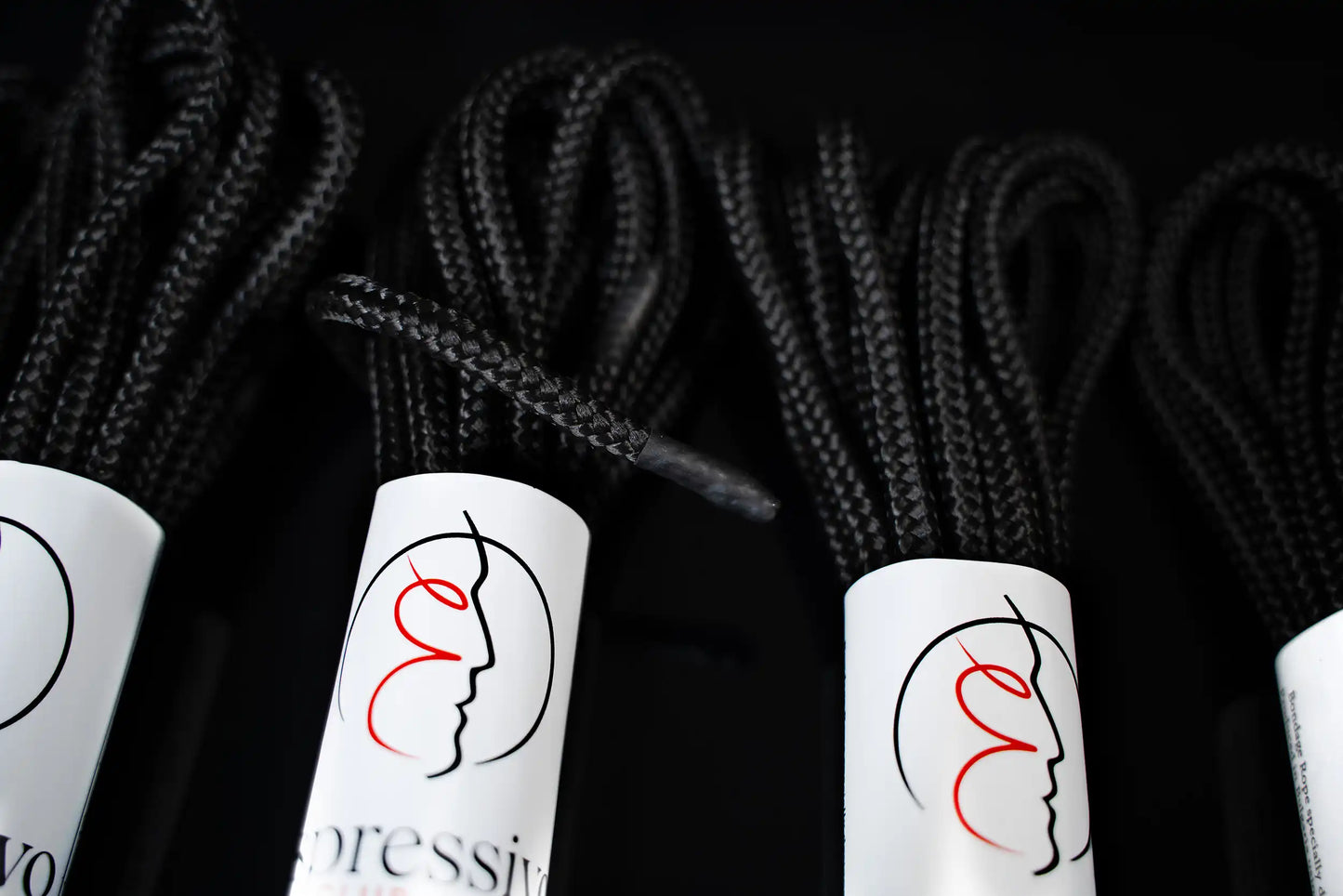 Lot de 5 cordes BDSM de 5 m de couleur noire - ø 7 mm / longueur totale 25 m