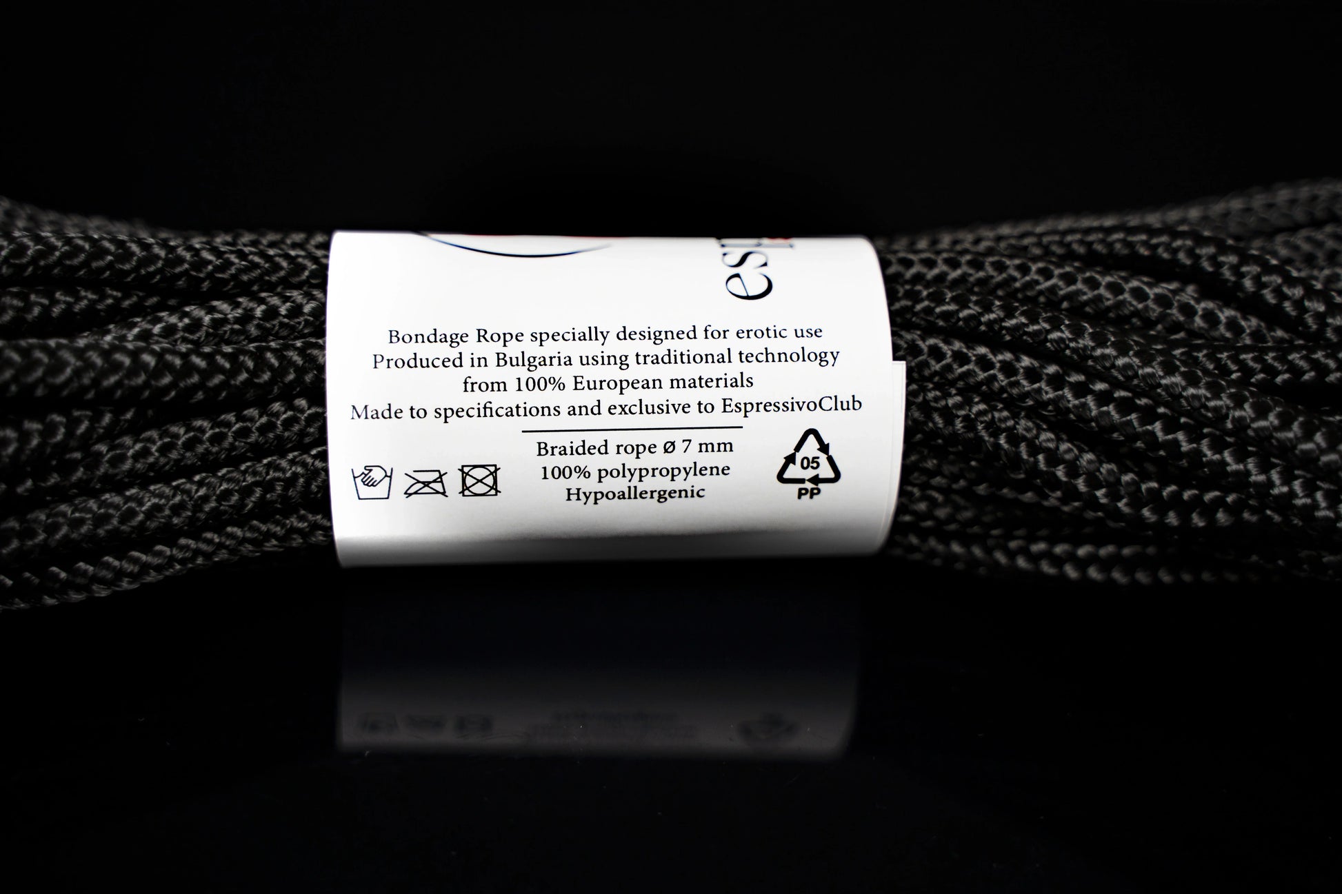 Bondage Set Of 5 X 10M Bdsm Rope In Black Color - Ø 7 Mm / Length Rope